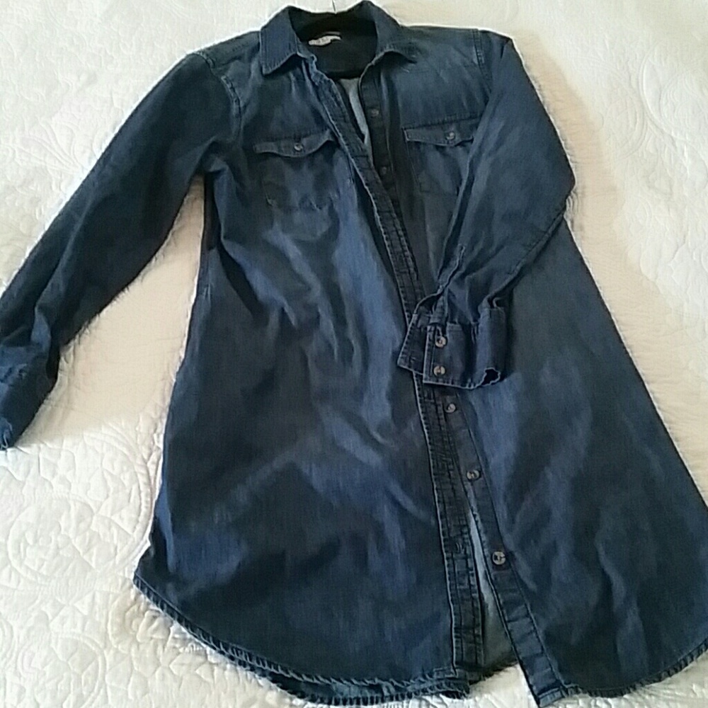 Chambray shirtdress